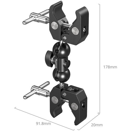 Abrazadera SmallRig de doble cabeza en forma de cangrejo