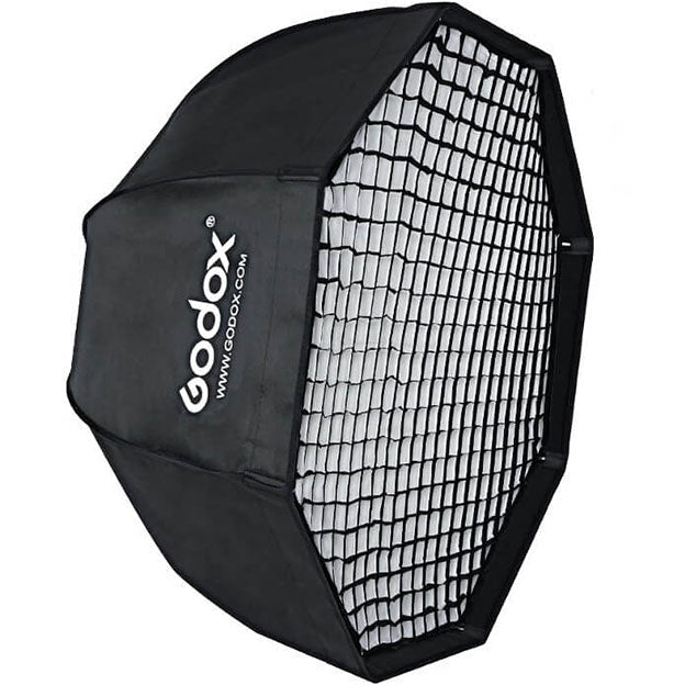 Softbox Octagonal tipo sombrilla con Malla - 120cm