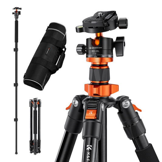 Tripode K&F Convertible en monopod con accesorio para Smartphone