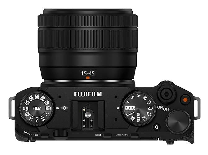 Cámara mirrorless Fujifilm X-M5 con lente 15-45mm