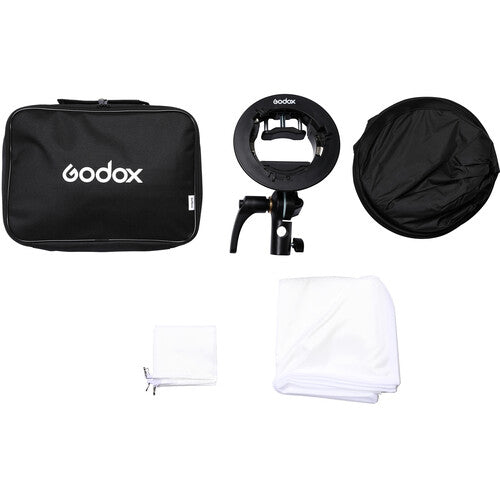 Softbox Godox 80x80 cm con Soporte S2 para Flash de Exterior