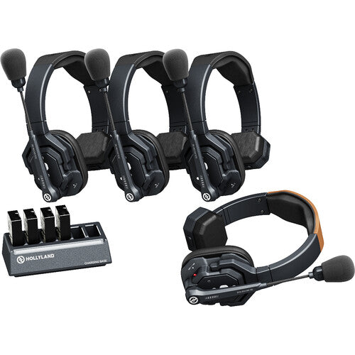 Kit de intercom inalámbrico Hollyland de 4 estaciones - Solidcom SE Global